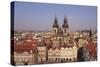 Czech Republic, Prague, Old Town Square, Church of Our Lady before Tyn-Neale Clarke-Stretched Canvas