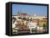 Czech Republic, Prague. Prague castle and Lesser town.-Julie Eggers-Framed Stretched Canvas