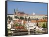 Czech Republic, Prague. Prague castle and Lesser town.-Julie Eggers-Framed Stretched Canvas