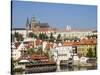 Czech Republic, Prague. Prague castle and Lesser town.-Julie Eggers-Stretched Canvas