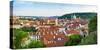 Czech Republic, Prague. Rooftops of buildings in Mala Strana from Prague Castle.-Jason Langley-Stretched Canvas