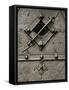 Czech Republic, Prague. Small Metal Window Detail-Petr Bednarik-Framed Stretched Canvas