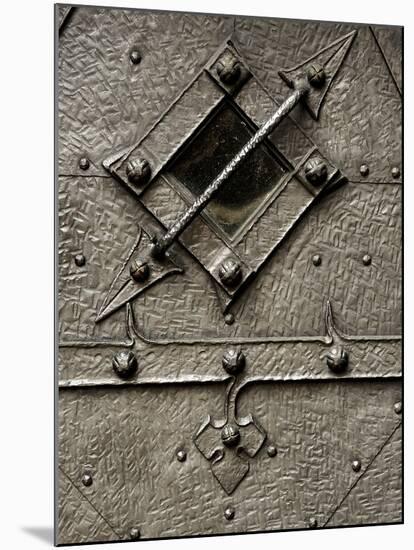 Czech Republic, Prague. Small Metal Window Detail-Petr Bednarik-Mounted Premium Photographic Print