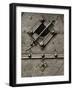 Czech Republic, Prague. Small Metal Window Detail-Petr Bednarik-Framed Photographic Print