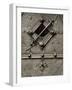 Czech Republic, Prague. Small Metal Window Detail-Petr Bednarik-Framed Photographic Print