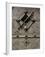 Czech Republic, Prague. Small Metal Window Detail-Petr Bednarik-Framed Photographic Print