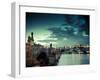 Czech Republic, Prague, Stare Mesto (Old Town), Charles Bridge, Hradcany Castle and St. Vitus Cathe-Michele Falzone-Framed Premium Photographic Print