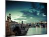 Czech Republic, Prague, Stare Mesto (Old Town), Charles Bridge, Hradcany Castle and St. Vitus Cathe-Michele Falzone-Mounted Premium Photographic Print