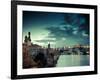 Czech Republic, Prague, Stare Mesto (Old Town), Charles Bridge, Hradcany Castle and St. Vitus Cathe-Michele Falzone-Framed Photographic Print