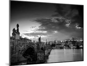 Czech Republic, Prague, Stare Mesto (Old Town), Charles Bridge, Hradcany Castle and St. Vitus Cathe-Michele Falzone-Mounted Photographic Print