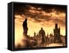 Czech Republic, Prague, Stare Mesto (Old Town), Charles Bridge-Michele Falzone-Framed Stretched Canvas