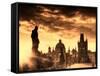 Czech Republic, Prague, Stare Mesto (Old Town), Charles Bridge-Michele Falzone-Framed Stretched Canvas