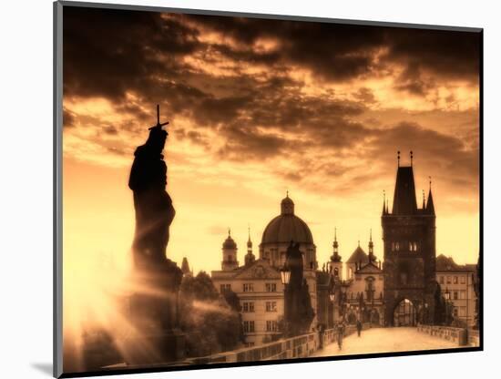 Czech Republic, Prague, Stare Mesto (Old Town), Charles Bridge-Michele Falzone-Mounted Photographic Print