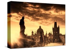 Czech Republic, Prague, Stare Mesto (Old Town), Charles Bridge-Michele Falzone-Stretched Canvas