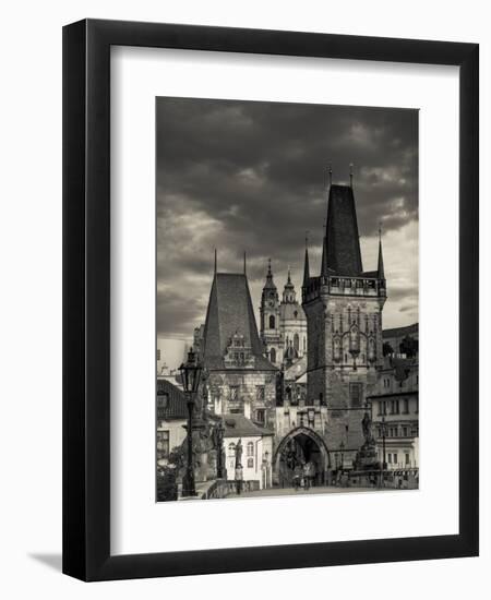 Czech Republic, Prague, Stare Mesto (Old Town), Little Quarter (Mala Strana) and Charles Bridge-Michele Falzone-Framed Photographic Print