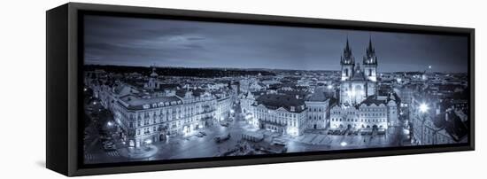 Czech Republic, Prague, Stare Mesto (Old Town), Old Town Square and Church of Our Lady before Tyn-Michele Falzone-Framed Stretched Canvas