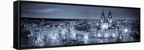 Czech Republic, Prague, Stare Mesto (Old Town), Old Town Square and Church of Our Lady before Tyn-Michele Falzone-Framed Stretched Canvas