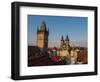 Czech Republic, Prague. Tyn Church in Old Town Square.-Julie Eggers-Framed Photographic Print