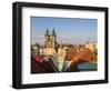 Czech Republic, Prague. Tyn Church in Old Town Square.-Julie Eggers-Framed Photographic Print