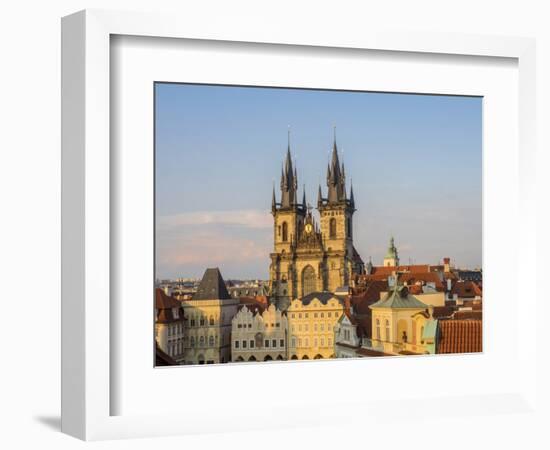 Czech Republic, Prague. Tyn Church in Old Town Square.-Julie Eggers-Framed Photographic Print