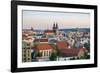 Czech Republic, Prague. View of Mala Strana Old Town from Letna Park, on Letna Hill.-Jason Langley-Framed Photographic Print