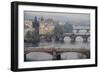 Czech Republic, Prague, View of Vitava River and the Old Town-Ali Kabas-Framed Photographic Print