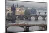 Czech Republic, Prague, View of Vitava River and the Old Town-Ali Kabas-Mounted Photographic Print