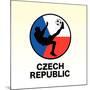 Czech Republic Soccer-null-Mounted Giclee Print