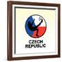 Czech Republic Soccer-null-Framed Giclee Print