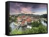 Czech Republic, South Bohemia, Cesky Krumlov-Michele Falzone-Framed Stretched Canvas