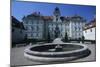 Czech Republic, South Moravian, Lednice-Valtice Cultural Landscape, Valtice Castle, Fountain-null-Mounted Giclee Print