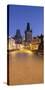 Czechia, Prague, Charles Bridge, City Gate-Rainer Mirau-Stretched Canvas