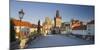 Czechia, Prague, Charles Bridge, Town Gate-Rainer Mirau-Mounted Photographic Print