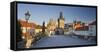 Czechia, Prague, Charles Bridge, Town Gate-Rainer Mirau-Framed Stretched Canvas