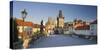 Czechia, Prague, Charles Bridge, Town Gate-Rainer Mirau-Stretched Canvas