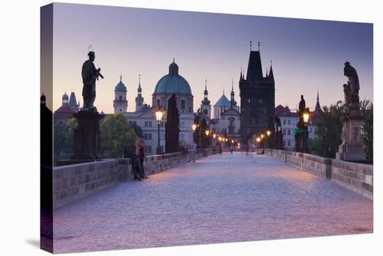 Czechia, Prague, Charles Bridge-Rainer Mirau-Stretched Canvas