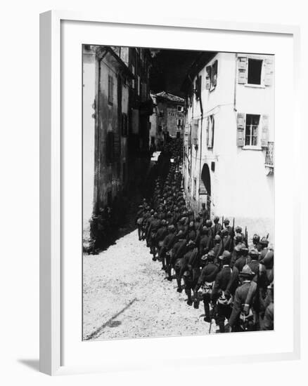 Czechoslovak Brigade Marching Practice, Summer 1918-null-Framed Giclee Print