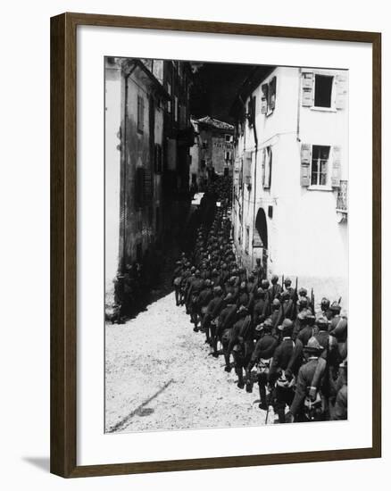 Czechoslovak Brigade Marching Practice, Summer 1918-null-Framed Giclee Print