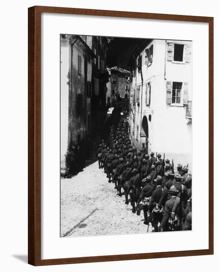 Czechoslovak Brigade Marching Practice, Summer 1918-null-Framed Giclee Print