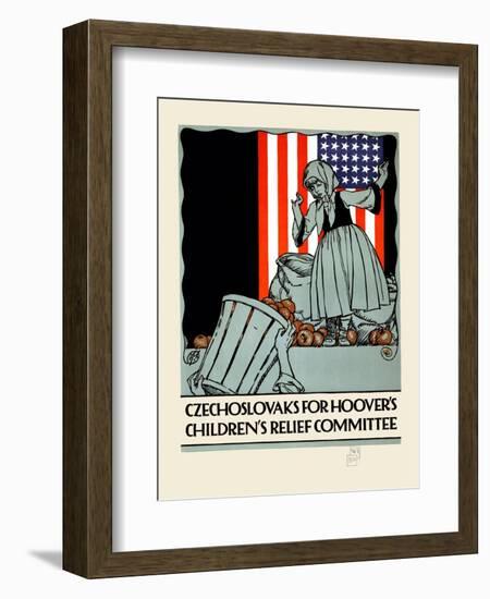 Czechoslovaks for Hoover's Children's Relief Committee-Vojtech Preissig-Framed Art Print