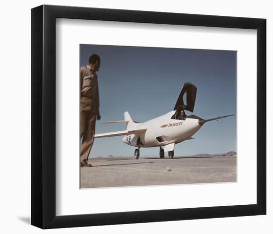 D-558-2 supersonic Skyrocket-null-Framed Art Print