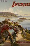 Switzerland Across the Jura, circa 1910-Hugo F, D'alesi-Framed Stretched Canvas