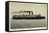 D and C Steamer, City of Cleveland at Detroit Michigan-null-Framed Stretched Canvas