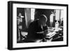 D'Annunzio in His Study-Ferrario di Gardone Riviera-Framed Photographic Print