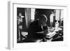 D'Annunzio in His Study-Ferrario di Gardone Riviera-Framed Photographic Print