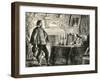 D'Artagnan and Cardinal Mazarin, Illustration for Chapter II of Twenty Years After-Alexandre Dumas-Framed Giclee Print