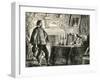 D'Artagnan and Cardinal Mazarin, Illustration for Chapter II of Twenty Years After-Alexandre Dumas-Framed Giclee Print