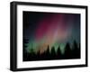 D. Aurora Borealis Alaska Red Skies Northern Lights Copper Center Alaska-pinky-Framed Photographic Print