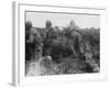 D-Day - American Troops Taking Cover-Robert Hunt-Framed Photographic Print