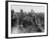 D-Day - American Troops Taking Cover-Robert Hunt-Framed Photographic Print